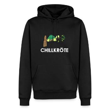 Chill Toad Sleep Shirt Nightgown Turtle - Men’s Premium Organic Hoodie - black - Front - Nico (187cm)