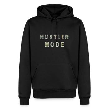 Hustler Mode Money Texture Inspiration - Männer Premium Bio Hoodie - Schwarz - Vorne - Nico (187cm)