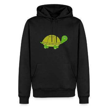 Schildkröte Schildkröten - Männer Premium Bio Hoodie - Schwarz - Vorne - Nico (187cm)
