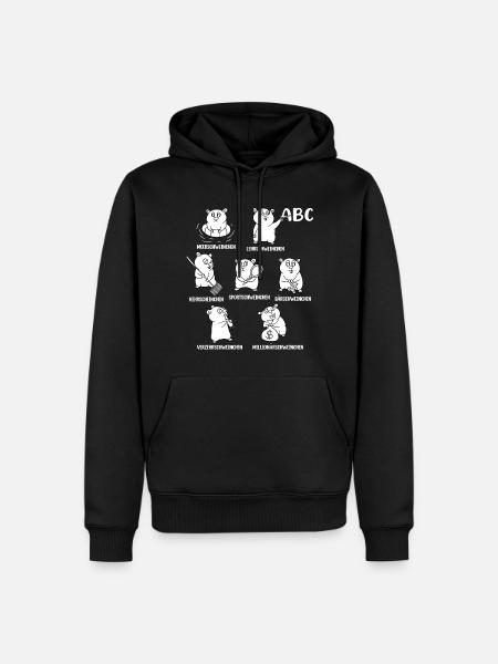 Guinea pig - Men’s Premium Organic Hoodie - black