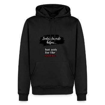 Santa's favorite helper... - Men’s Premium Organic Hoodie - black - Front - Nico (187cm)