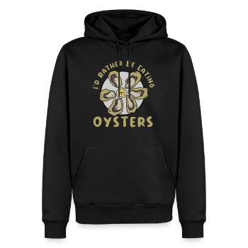 Austern essen Meerestiere Natur Meeresfrüchte - Männer Premium Bio Hoodie - Schwarz - Vorne - Nico (187cm)