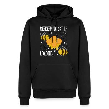 Compétences apicoles Hobby Beekeeper - Sweat à capuche Premium bio Homme - noir - Devant - Nico (187cm)