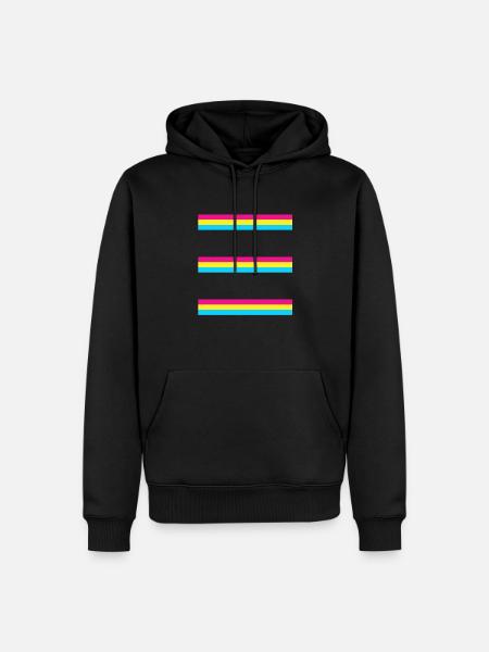 Pansexual Flag - Men’s Premium Organic Hoodie - black