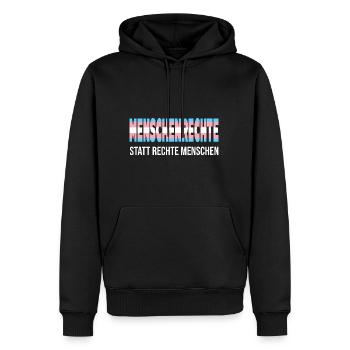 Transgender Menschenrechte Trans Pride - Männer Premium Bio Hoodie - Schwarz - Vorne - Nico (187cm)