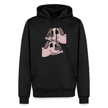 Hund hunde - Männer Premium Bio Hoodie - Schwarz - Vorne - Nico (187cm)