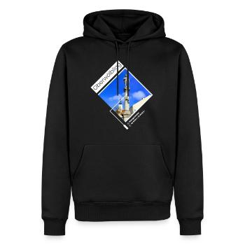 Dahoam-Shirt Oberwölbling Prangermann - Männer Premium Bio Hoodie - Schwarz - Vorne - Nico (187cm)