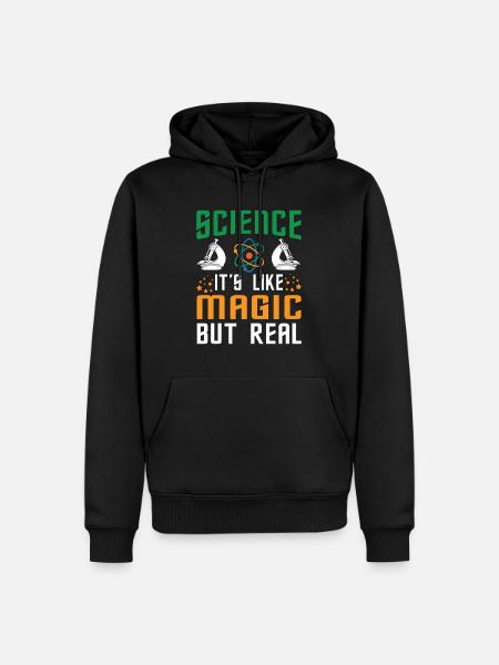 SCIENCE it's like magic - Men’s Premium Organic Hoodie - black