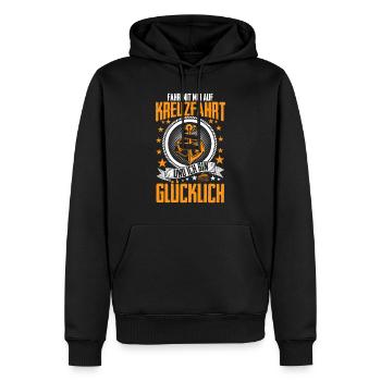 Kreuzfahrt - Urlaub Geschenk Schiff Boot AIDA - Männer Premium Bio Hoodie - Schwarz - Vorne - Nico (187cm)