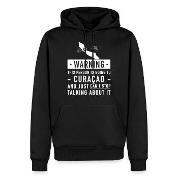 Original Curacao Urlaub Geschenk - Männer Premium Bio Hoodie - Schwarz - Vorne - Nico (187cm)