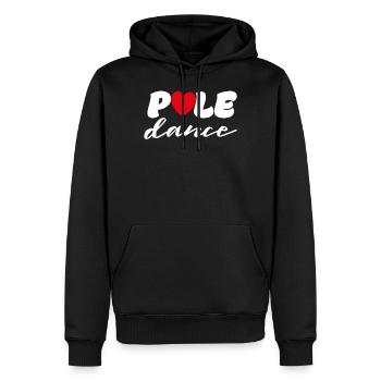 Pole Dance Pole Fitness Pole Dancer Geschenk - Männer Premium Bio Hoodie - Schwarz - Vorne - Nico (187cm)