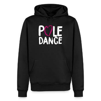 Pole Dance Pole Dance Fitness Amour cadeau - Sweat à capuche Premium bio Homme - noir - Devant - Nico (187cm)