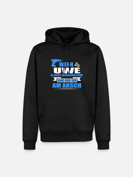 UWE-Geschenk - Männer Premium Bio Hoodie - Schwarz