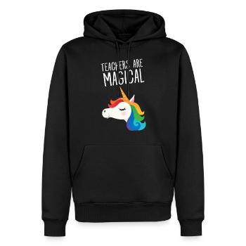 Teacher Are Magical - Cool Gift - Männer Premium Bio Hoodie - Schwarz - Vorne - Nico (187cm)
