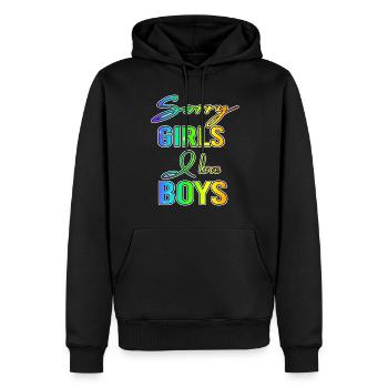 Sorry Girls I Love Boys Gay Geschenk - Männer Premium Bio Hoodie - Schwarz - Vorne - Nico (187cm)