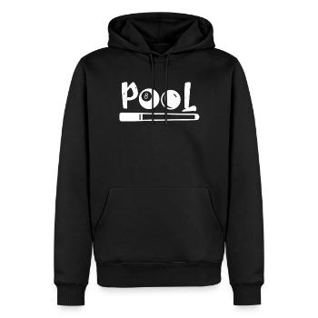 Pool Billard Köö Kugel 8 Spiel Game - Männer Premium Bio Hoodie - Schwarz - Vorne - Nico (187cm)