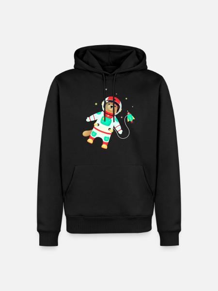 Otter Cosmonaut Suit - Otter Space - Men’s Premium Organic Hoodie - black