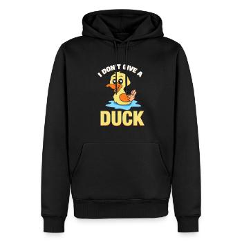 Je ne donne pas de canard - Cadeau - Chemise - Sweat à capuche Premium bio Homme - noir - Devant - Nico (187cm)