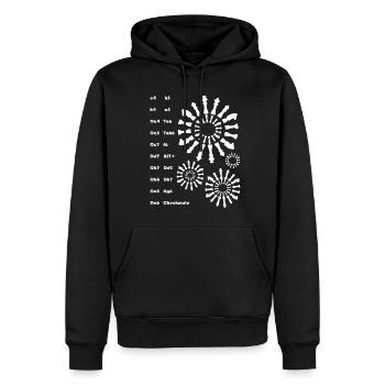 Schachmatt Schach Turnier Schachspieler Geschenk - Männer Premium Bio Hoodie - Schwarz - Vorne - Nico (187cm)