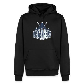 Sports d’hiver skis de pente héros cadeau ski - Sweat à capuche Premium bio Homme - noir - Devant - Nico (187cm)