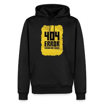 Error message computer gift computer science warning - Men’s Premium Organic Hoodie - black - Front - Nico (187cm)