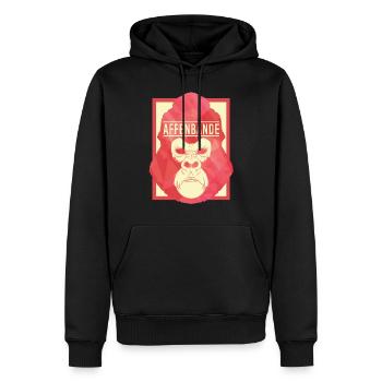 Gorilla Affe Spruch Geschenk Zoo Affenbande Party - Männer Premium Bio Hoodie - Schwarz - Vorne - Nico (187cm)