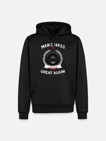 Make Bass Great Again - Men’s Premium Organic Hoodie - black