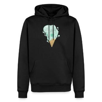 Eiscreme Eis Waffel Sommer Kinder Geschenk Party - Männer Premium Bio Hoodie - Schwarz - Vorne - Nico (187cm)