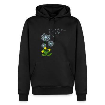 Pusteblume Dandelion Dandelion Gift Idea - Men’s Premium Organic Hoodie - black - Front - Nico (187cm)