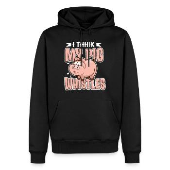 Lustiger Denglisch Spruch Denglisch Sprüche - Männer Premium Bio Hoodie - Schwarz - Vorne - Nico (187cm)