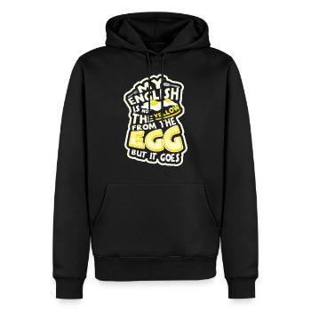 Lustiger Denglisch Spruch Denglisch Sprüche - Männer Premium Bio Hoodie - Schwarz - Vorne - Nico (187cm)