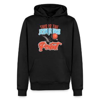Lustiger Denglisch Spruch Denglisch Sprüche - Männer Premium Bio Hoodie - Schwarz - Vorne - Nico (187cm)