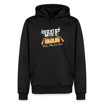Toasts drôles - Drôle de motif de bière - Sweat à capuche Premium bio Homme - noir - Devant - Nico (187cm)