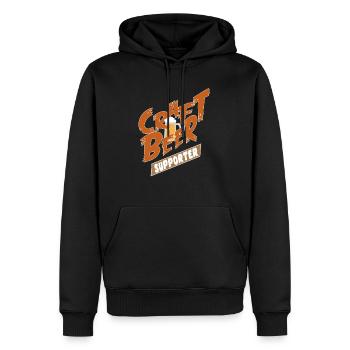 Idées drôles d'alcool - Motif drôle de bière artisanale - Sweat à capuche Premium bio Homme - noir - Devant - Nico (187cm)