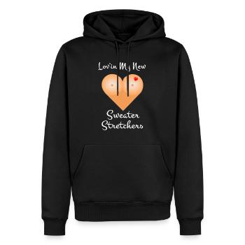 Lustige Plastische Chirurgie Brustvergrößerung Design - Männer Premium Bio Hoodie - Schwarz - Vorne - Nico (187cm)