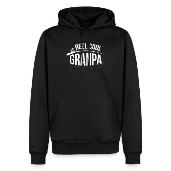 Spulen-kühle Großvater-Fischen - Männer Premium Bio Hoodie - Schwarz - Vorne - Nico (187cm)