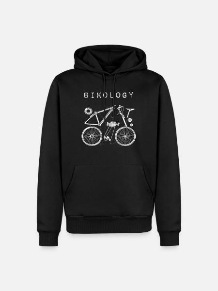 Bikology Fahrrad Teile Geschenk Mechanik Rad Bike - Männer Premium Bio Hoodie - Schwarz