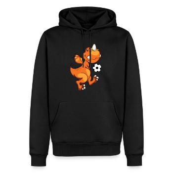 football - Sweat à capuche Premium bio Homme - noir - Devant - Nico (187cm)