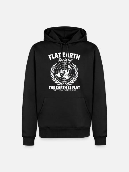 Terre plate Astrologie Terre plate Terre - Herre Premium økologisk hoodie - sort