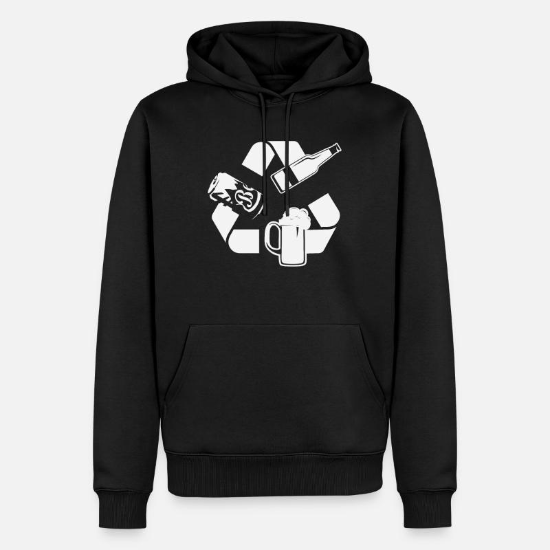 Bierzyklus - Männer Premium Bio Hoodie - Schwarz