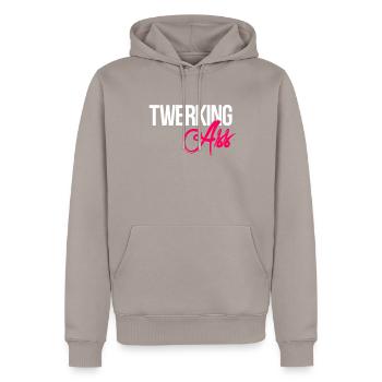 Tanz Tanzen Fitness Bewegung Hobby - Männer Premium Bio Hoodie - Taupe - Vorne - Nico (187cm)