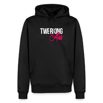Tanz Tanzen Fitness Bewegung Hobby - Männer Premium Bio Hoodie - Schwarz - Vorne - Nico (187cm)