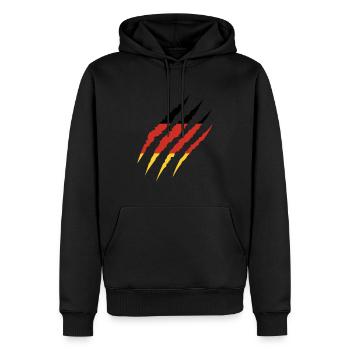 Allemagne - Sweat à capuche Premium bio Homme - noir - Devant - Nico (187cm)