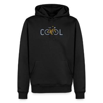 Cool Fahrrad Kind Baby Geschenk Lustig - Männer Premium Bio Hoodie - Schwarz - Vorne - Nico (187cm)