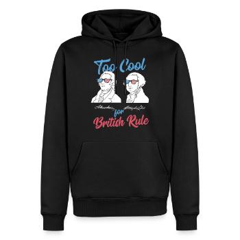 Zu cool für britische Regel Geschenk - Männer Premium Bio Hoodie - Schwarz - Vorne - Nico (187cm)