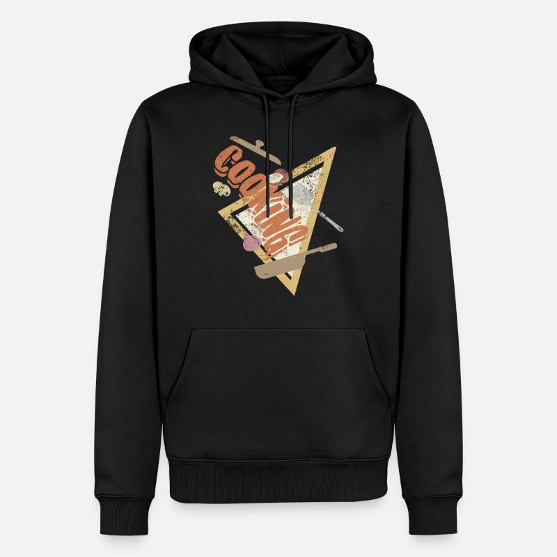 Kochen Chef Chefkoch Küche Leidenschaft Geschenk - Männer Premium Bio Hoodie - Schwarz