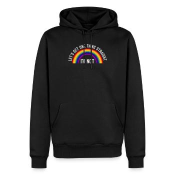 Gay Pride LGBT LGBTQ gay cadeau gay - Sweat à capuche Premium bio Homme - noir - Devant - Nico (187cm)