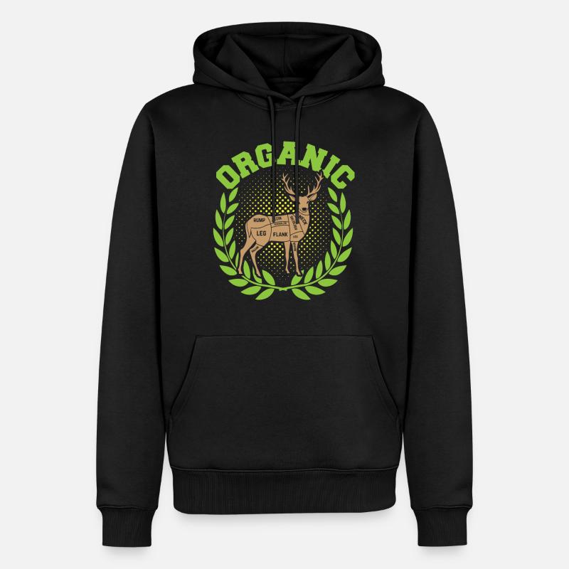 Bio-Jagd - Männer Premium Bio Hoodie - Schwarz