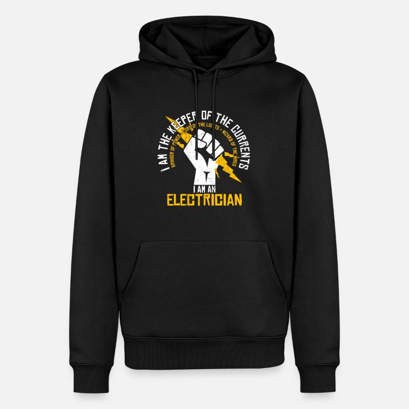 Elektriker - Männer Premium Bio Hoodie - Schwarz