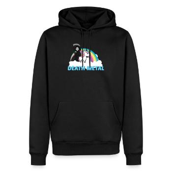 Drôle de Death Metal Shirt cadeau pari perdu - Sweat à capuche Premium bio Homme - noir - Devant - Nico (187cm)